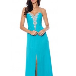 Decode 1.8 ivory gold gown style 182270